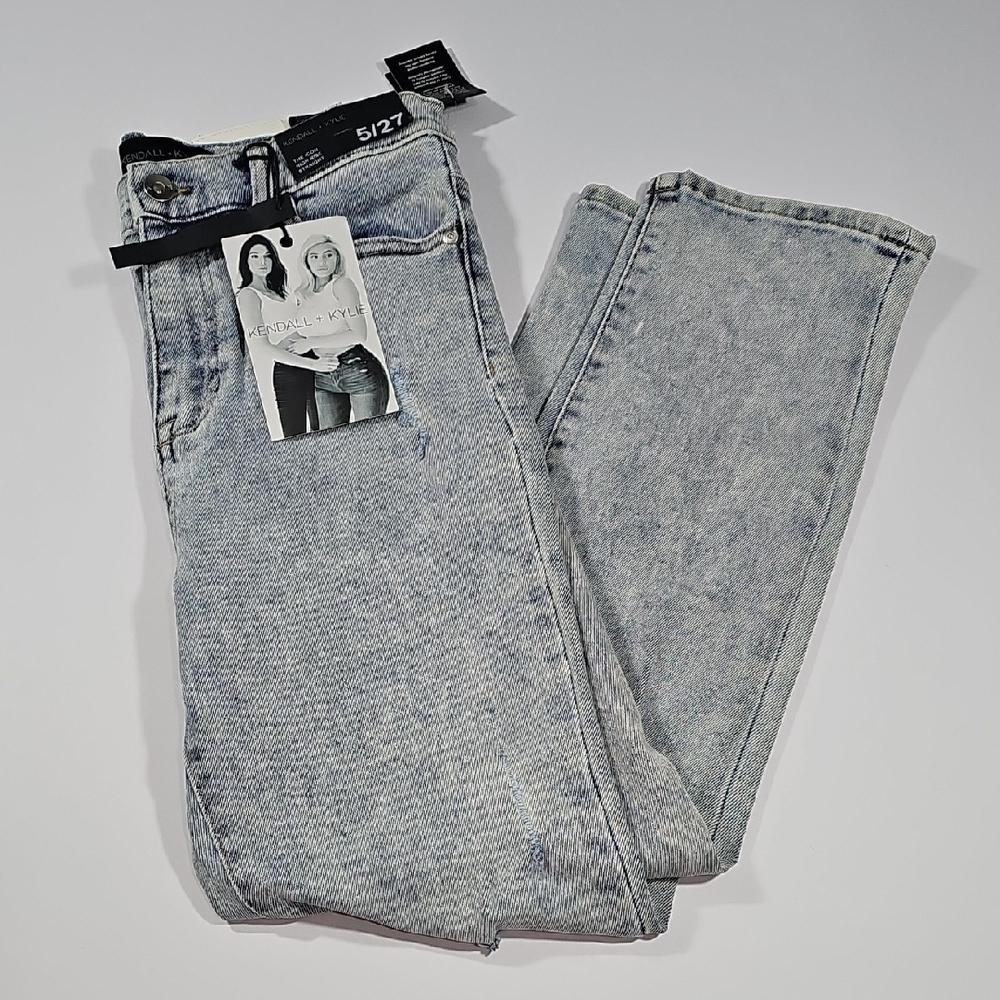 Kendall & Kylie The Icon High Rise Straight Jeans 5/27